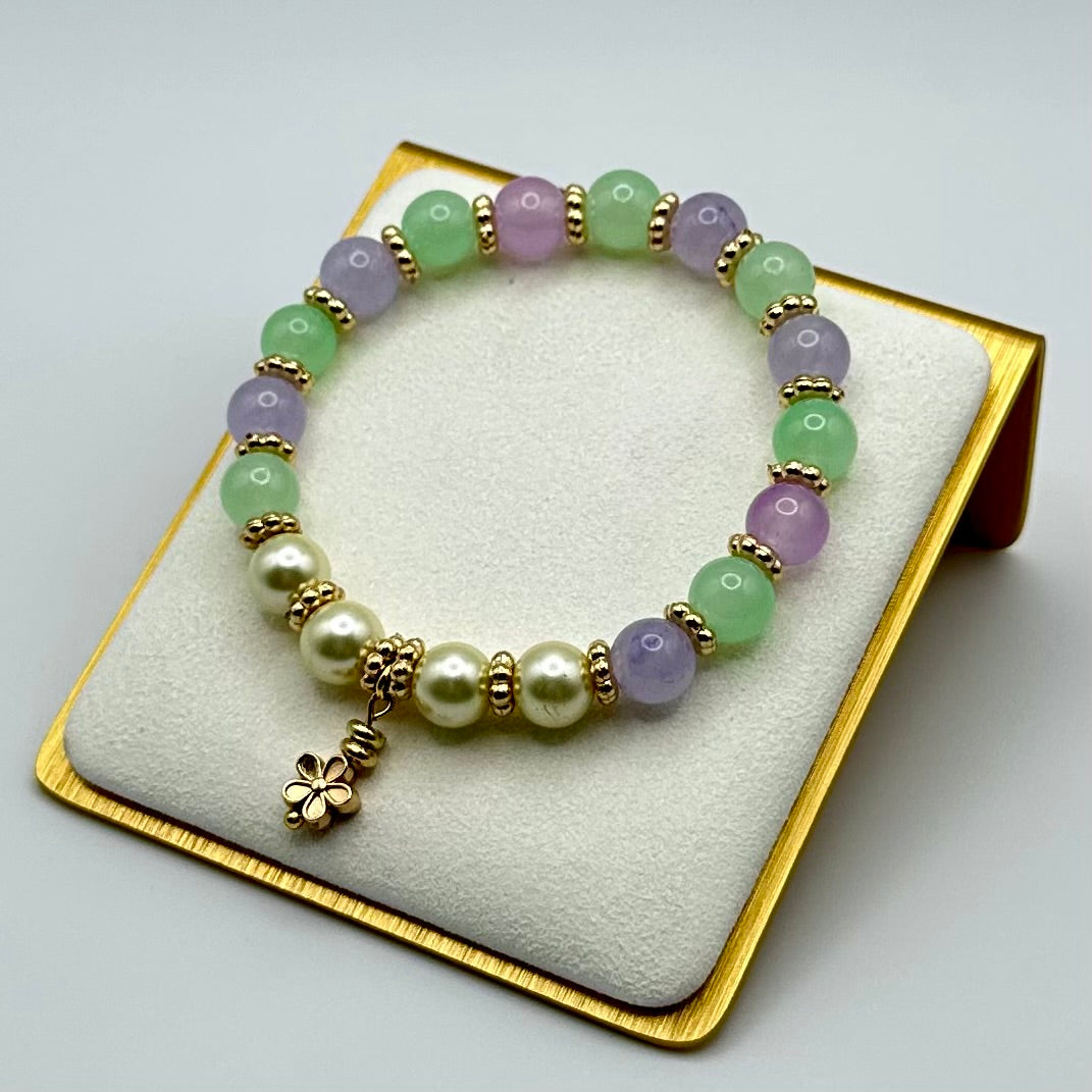 🌿 Spring Meadow Stretch Bracelet