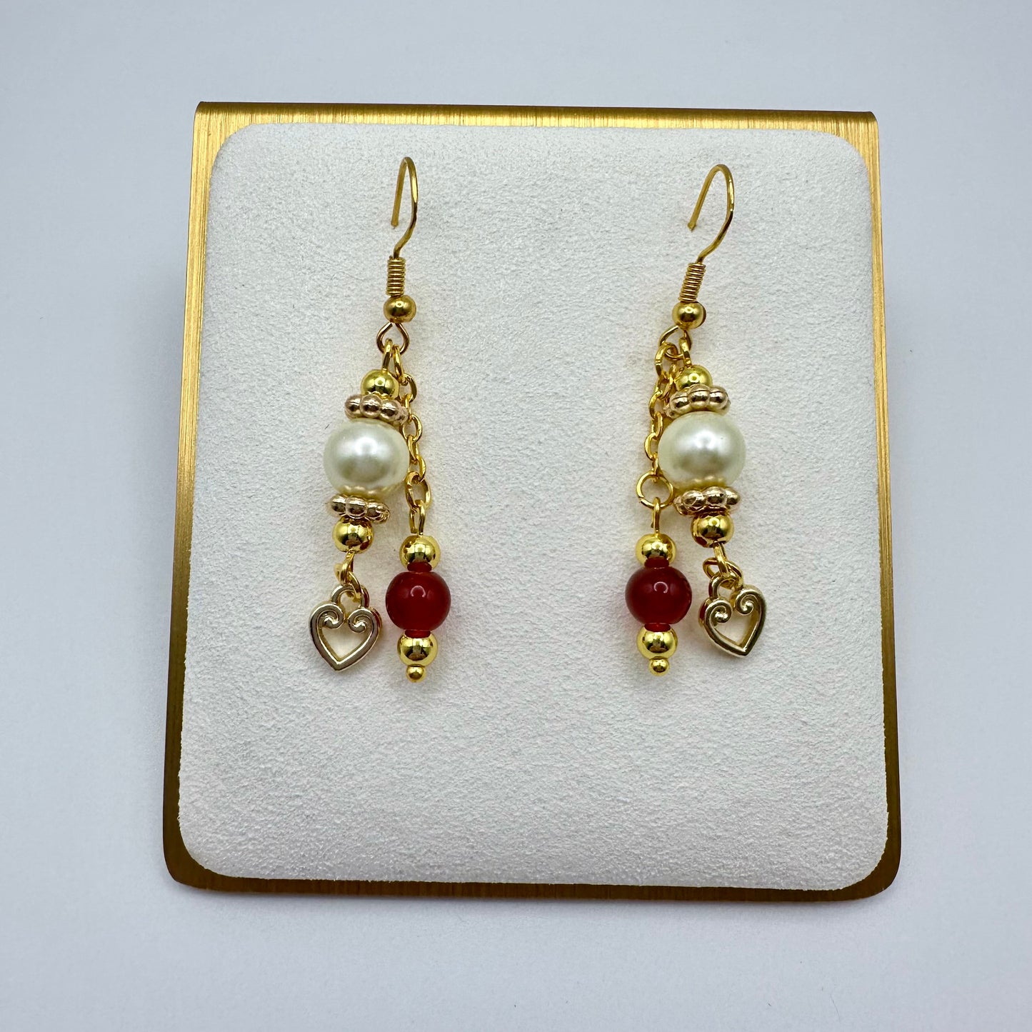 ❤️🔥 Crimson Charm Drop Earrings