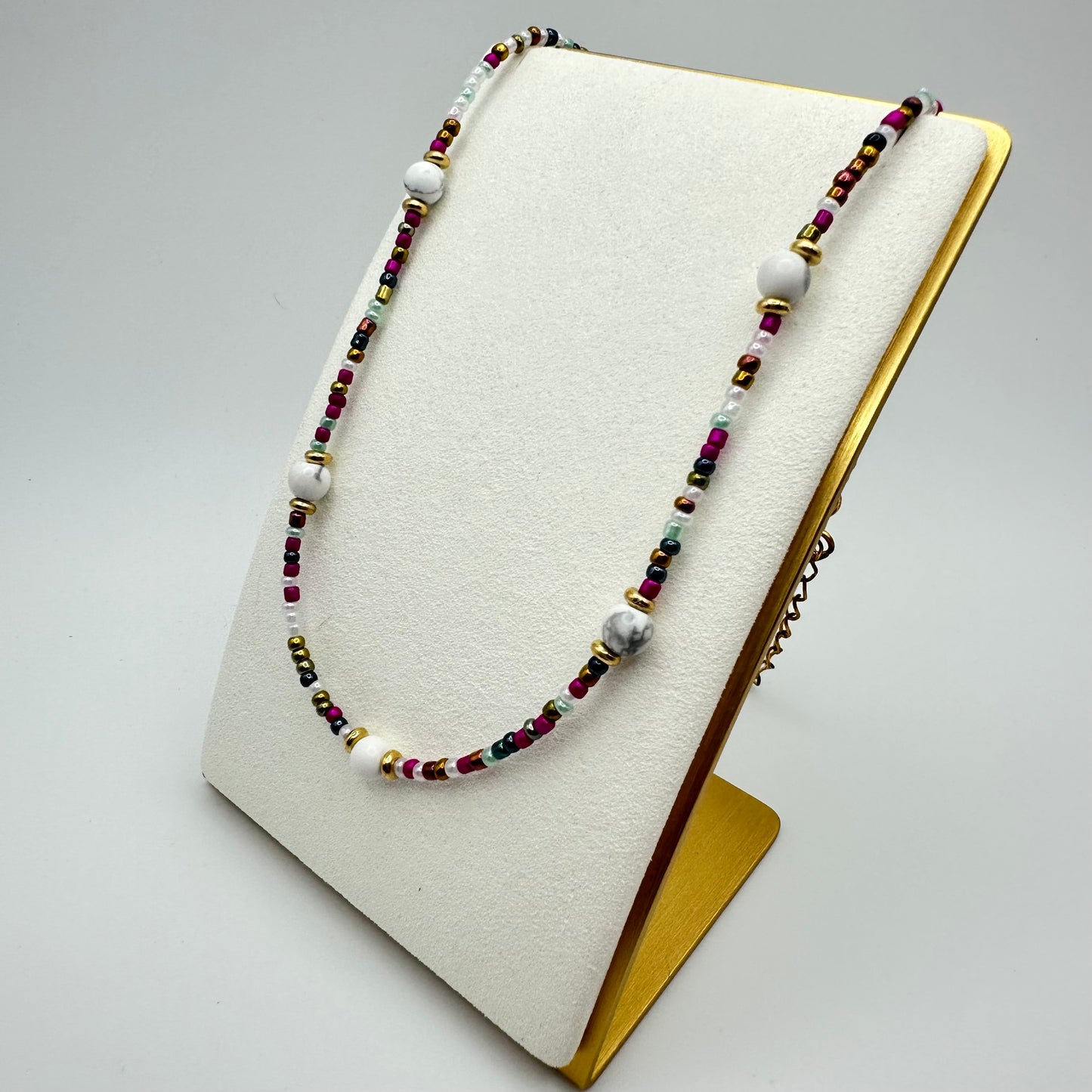 π Threaded Whimsy Beaded Necklace