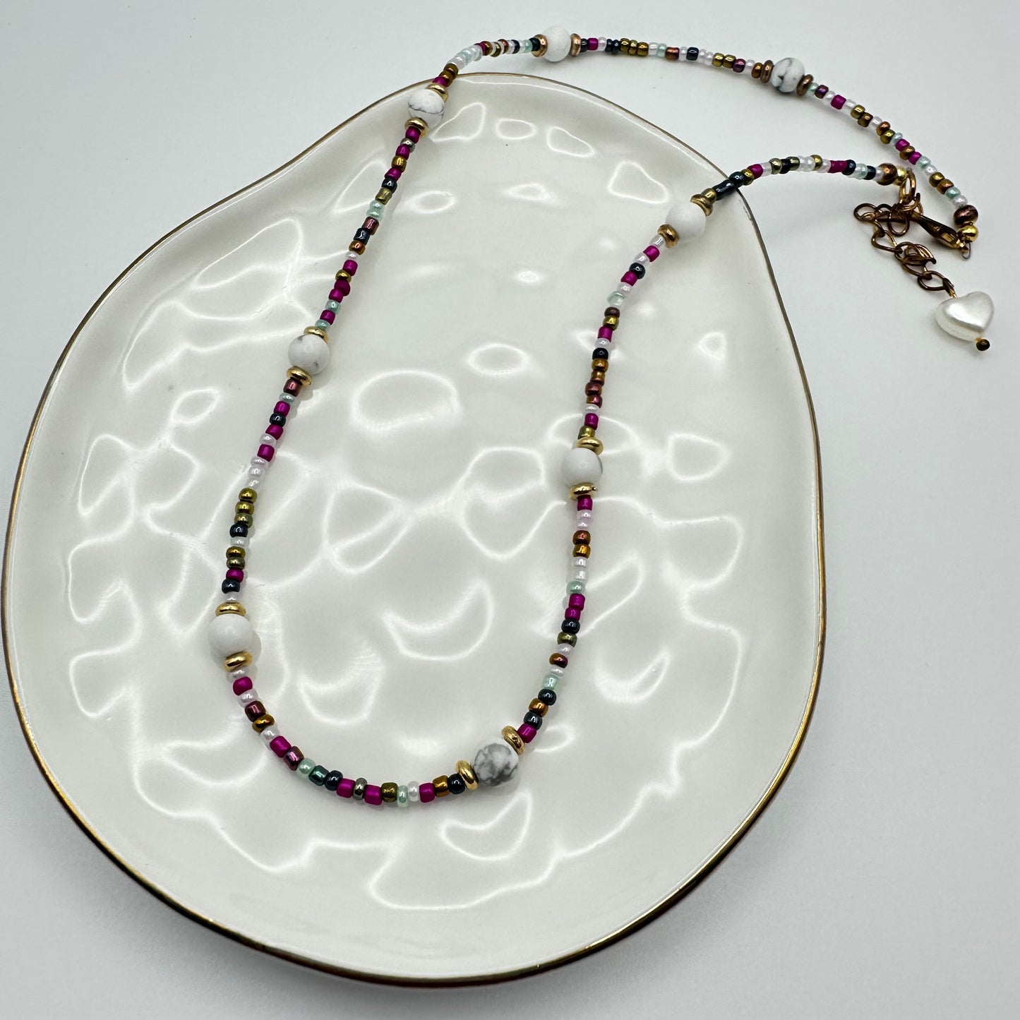 π Threaded Whimsy Beaded Necklace