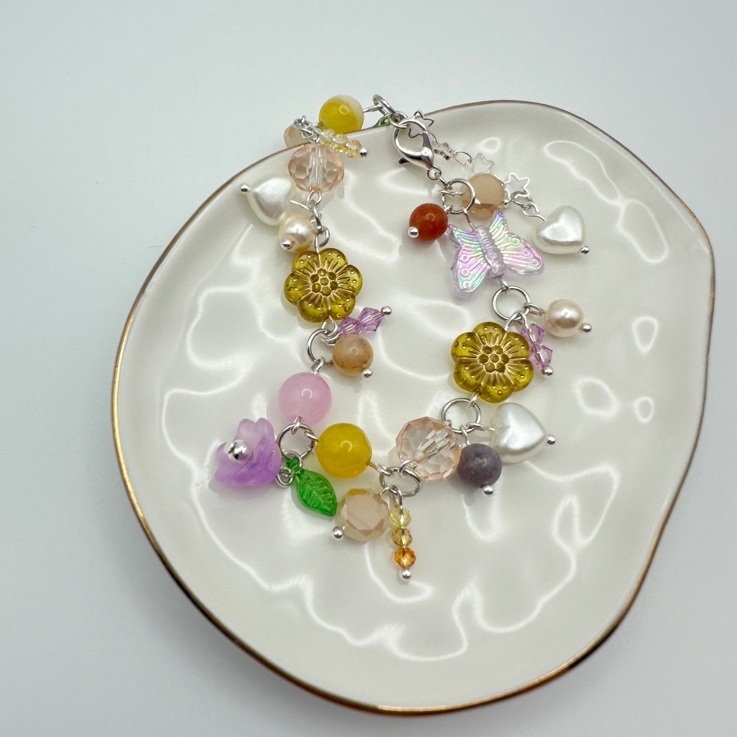 🌼 Glimmergrove Garden Charm Bracelet