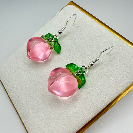 🍑 Plump Peach Drop Earrings
