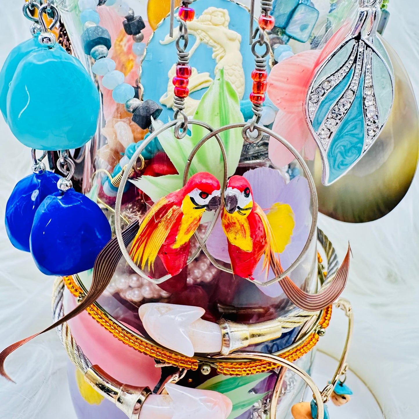 Paradise Petals Mystery Jewelry Jar β Tropical Bloom Theme