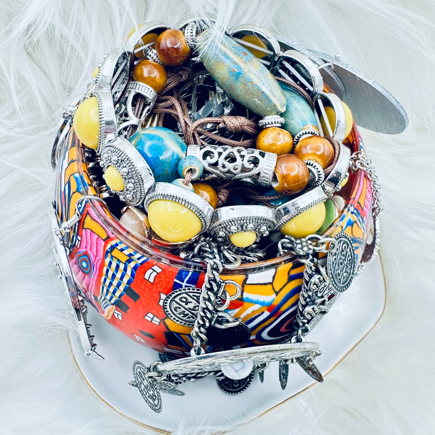 Gypsy Sunspell Mystery Jewelry Jar – Bohemian Theme