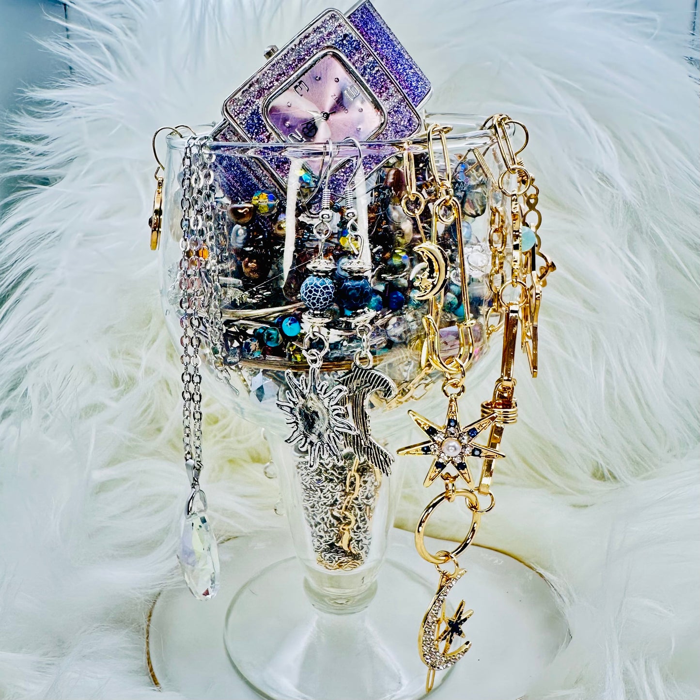 Starlight Secrets Mystery Jewelry Jar β Celestial Theme