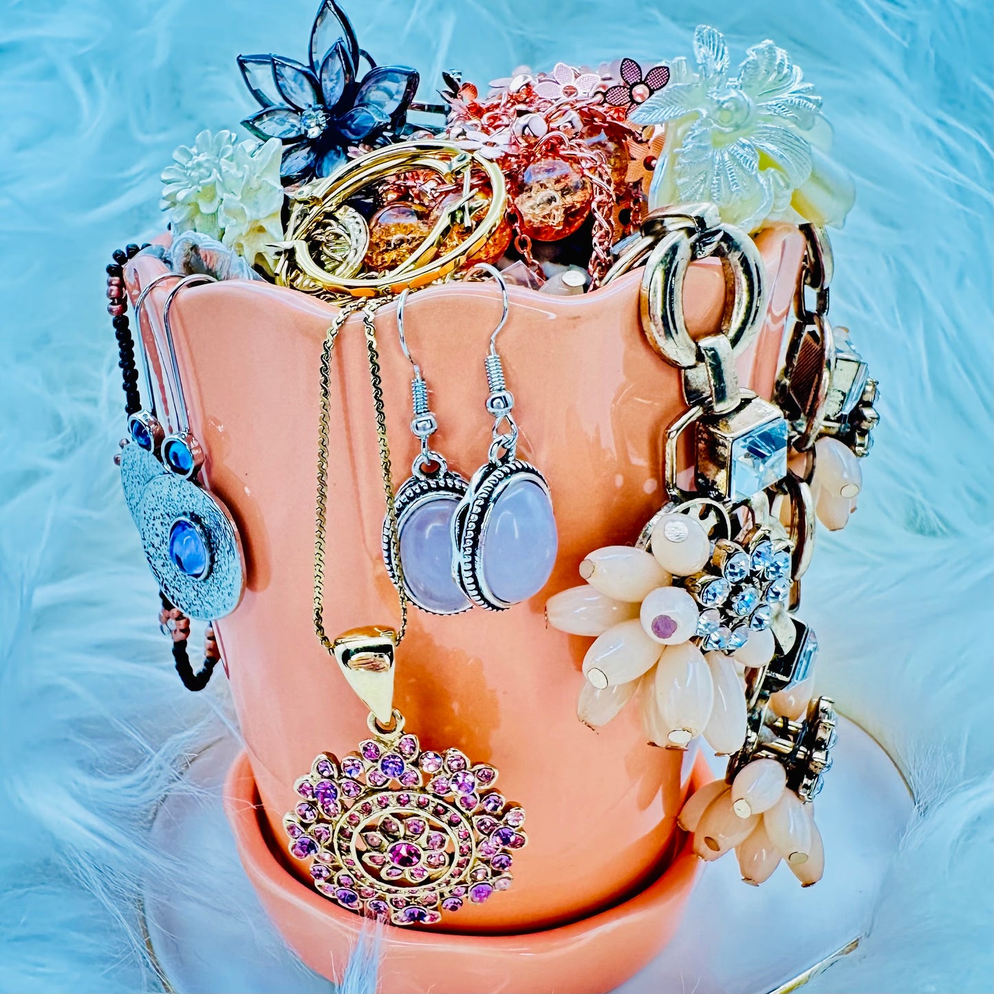 Storybook Hollow Mystery Jewelry Jar β Fairytale Cottage Theme