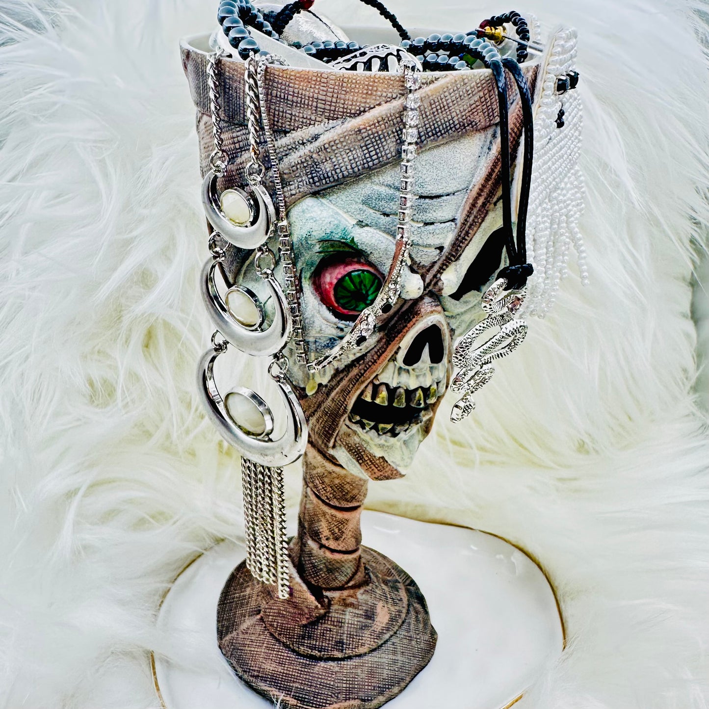 Midnight Mausoleum Mystery Jewelry Jar – Gothic Elegance Theme