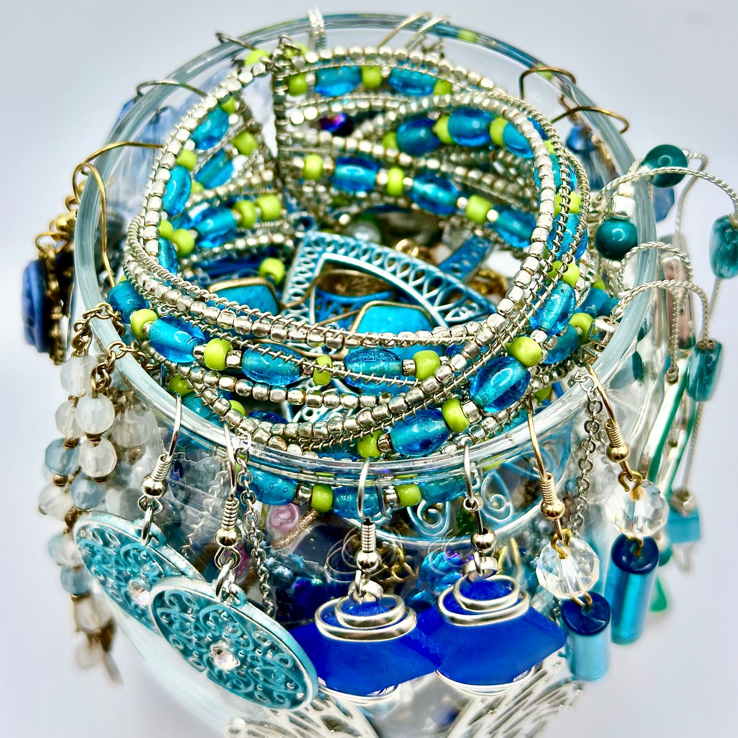 π The Court of the Fae Collection: Azure Fairy Glade Mystery Jewelry Jar