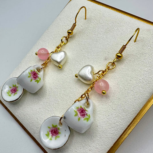 🍰 Tea for Two Dangle Earrings
