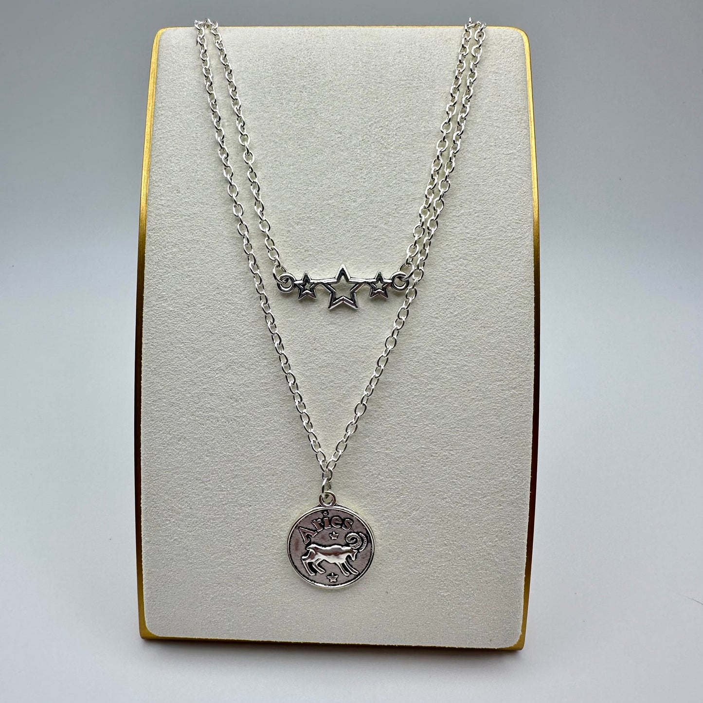 🌟 Starlit Aries Layered Necklace