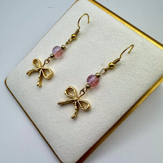 🎀 Sugar Bow Sparkle Earrings