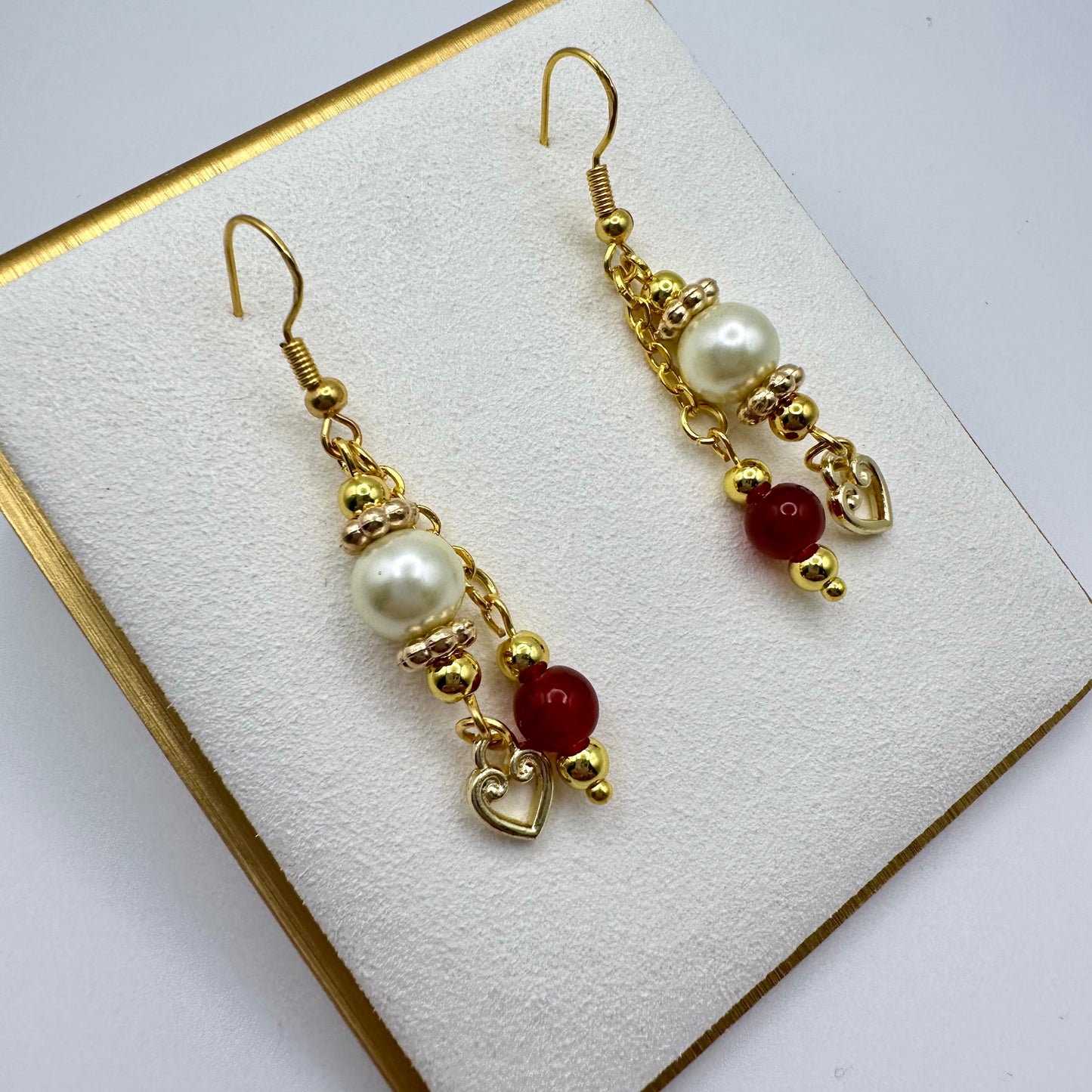 ❤️‍🔥 Crimson Charm Drop Earrings