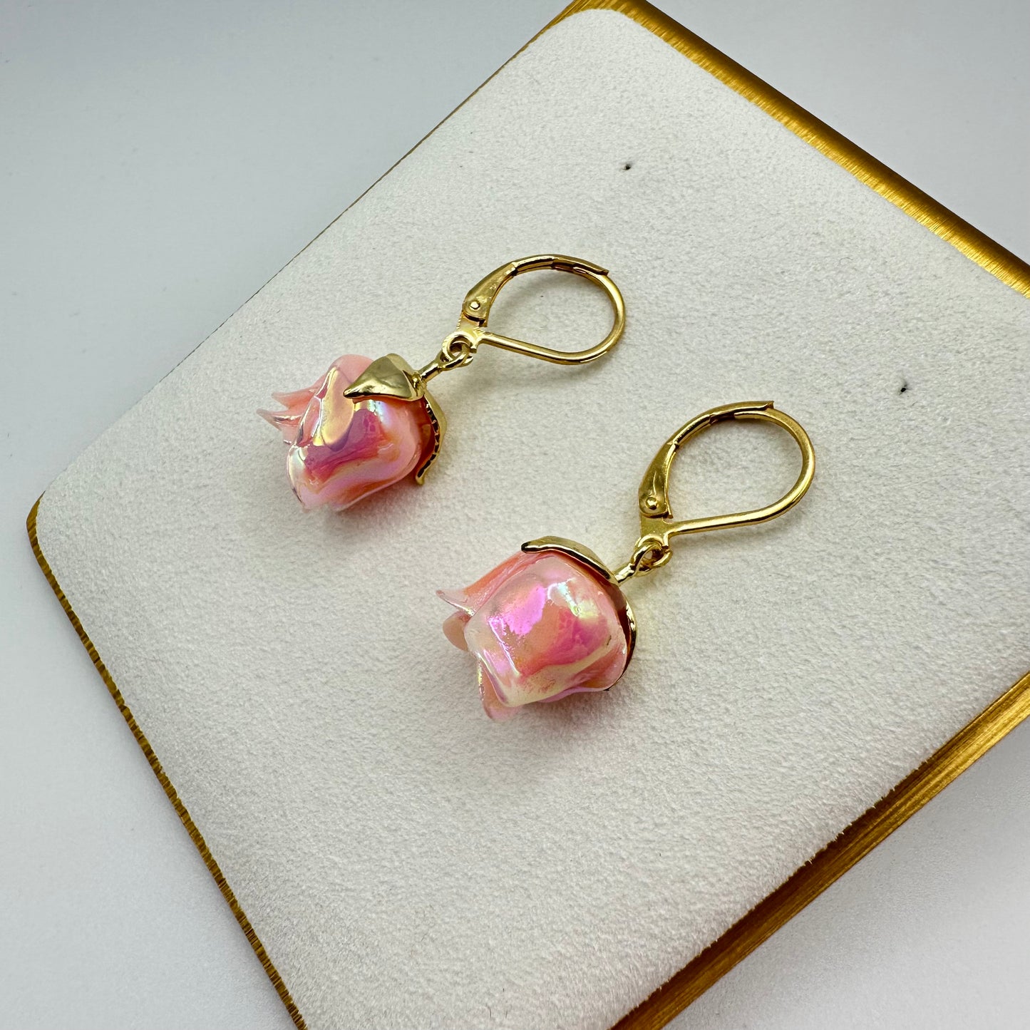 🌹 Rosy Reverie Drop Earrings