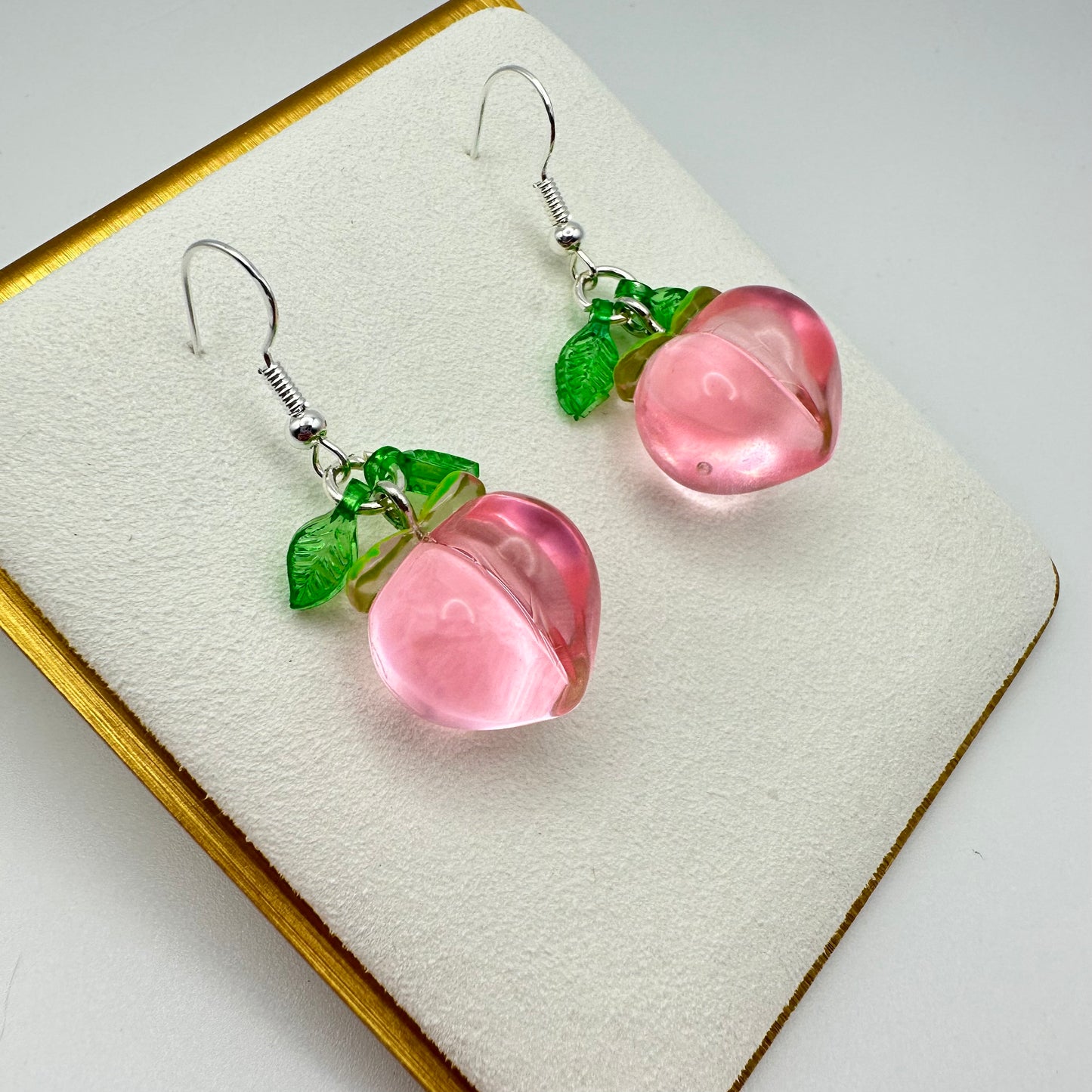 🍑 Plump Peach Drop Earrings