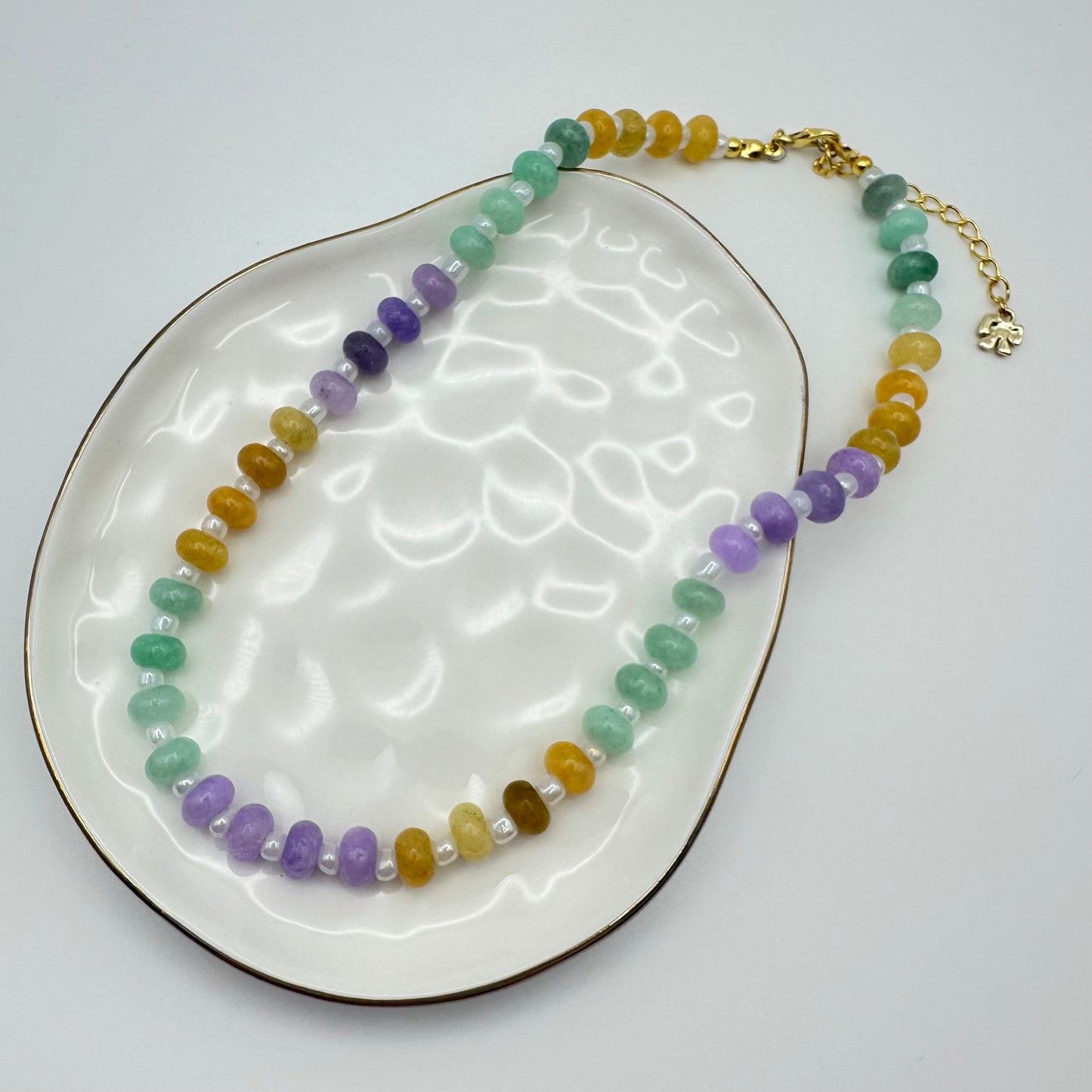 💜 Pastel Grove Strand Beaded Necklace