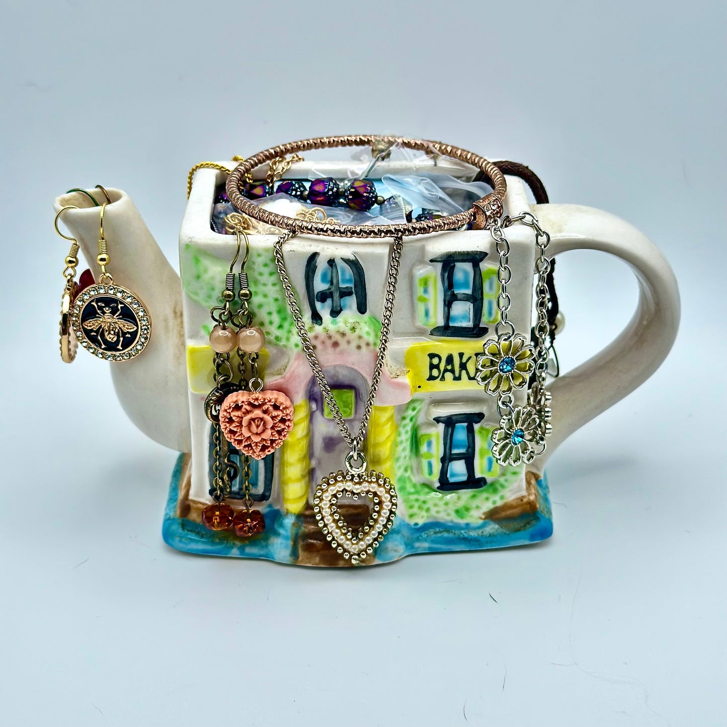 Storybook Cottage Mystery Jewelry Jar