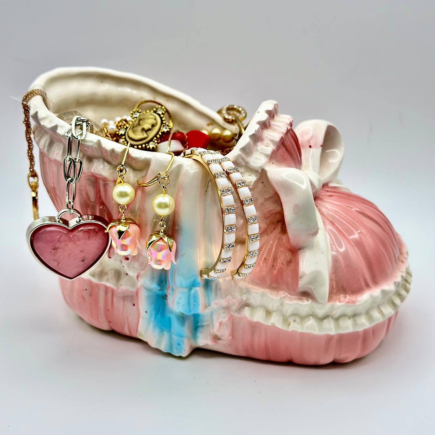 Coquette Slipper Mystery Jewelry Jar