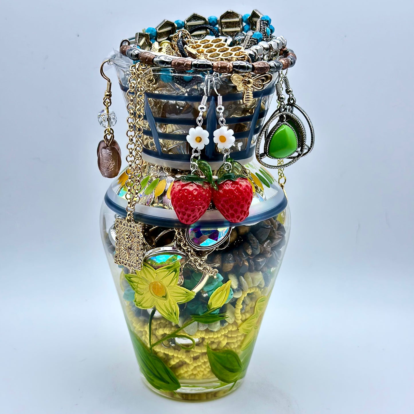 Honeybee Meadow Mystery Jewelry Jar