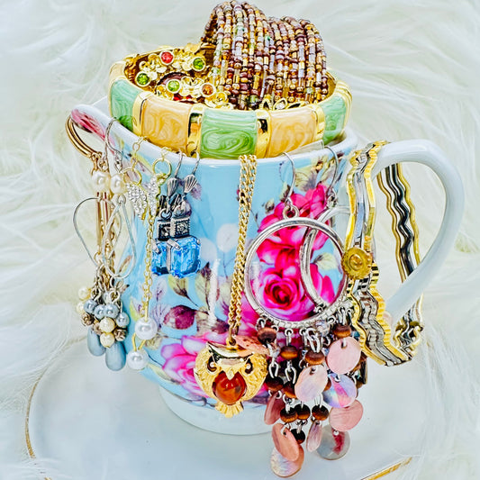 Rosewood Honeycomb Mystery Jewelry Jar – Cottagecore Theme