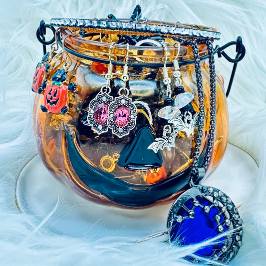 Autumn Ember Mystery Jewelry Jar – Halloween Gothic Theme