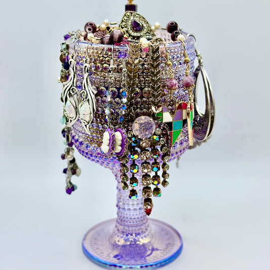 💜 The Court of the Fae Collection: Amethyst Fairy Chalice Mystery Jewelry Jar